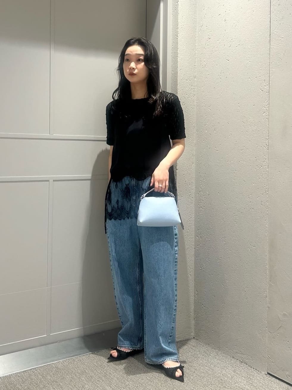 CONTE別注　アッパーハイツ　タックデニムパンツ S (24) 別注】＜upper hights for conte＞タックデニムパンツ UN（デニム