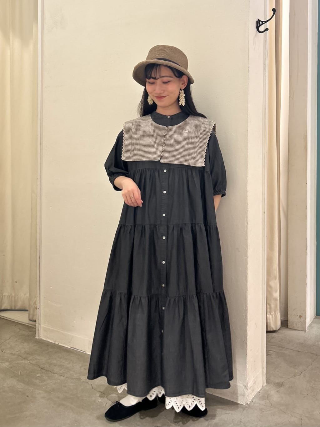 Samansa Mos2 | 【接触冷感】裾スカラップレースカットペチパンツ