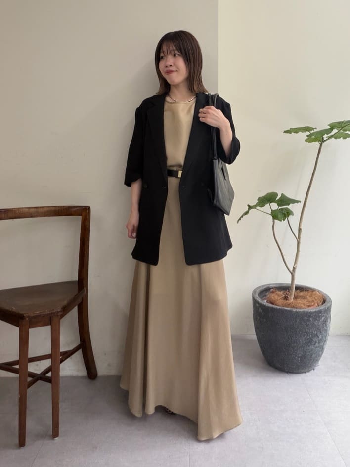 GALLARDAGALANTEの【楽ちん×エレガント】【セットアップ対応】キュプラフレアスカートを使ったコーディネートを紹介します。｜Rakuten Fashion(楽天ファッション／旧楽天ブランドアベニュー)7119763