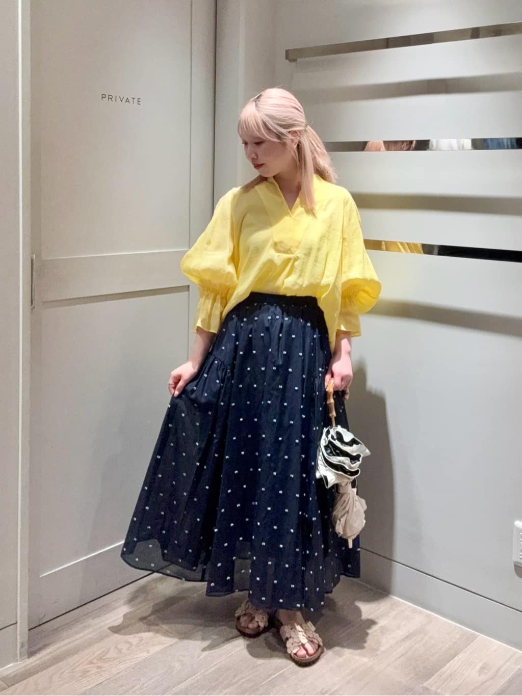UNITED ARROWS | 2トーン ドット ジャガード フレアスカート | Rakuten