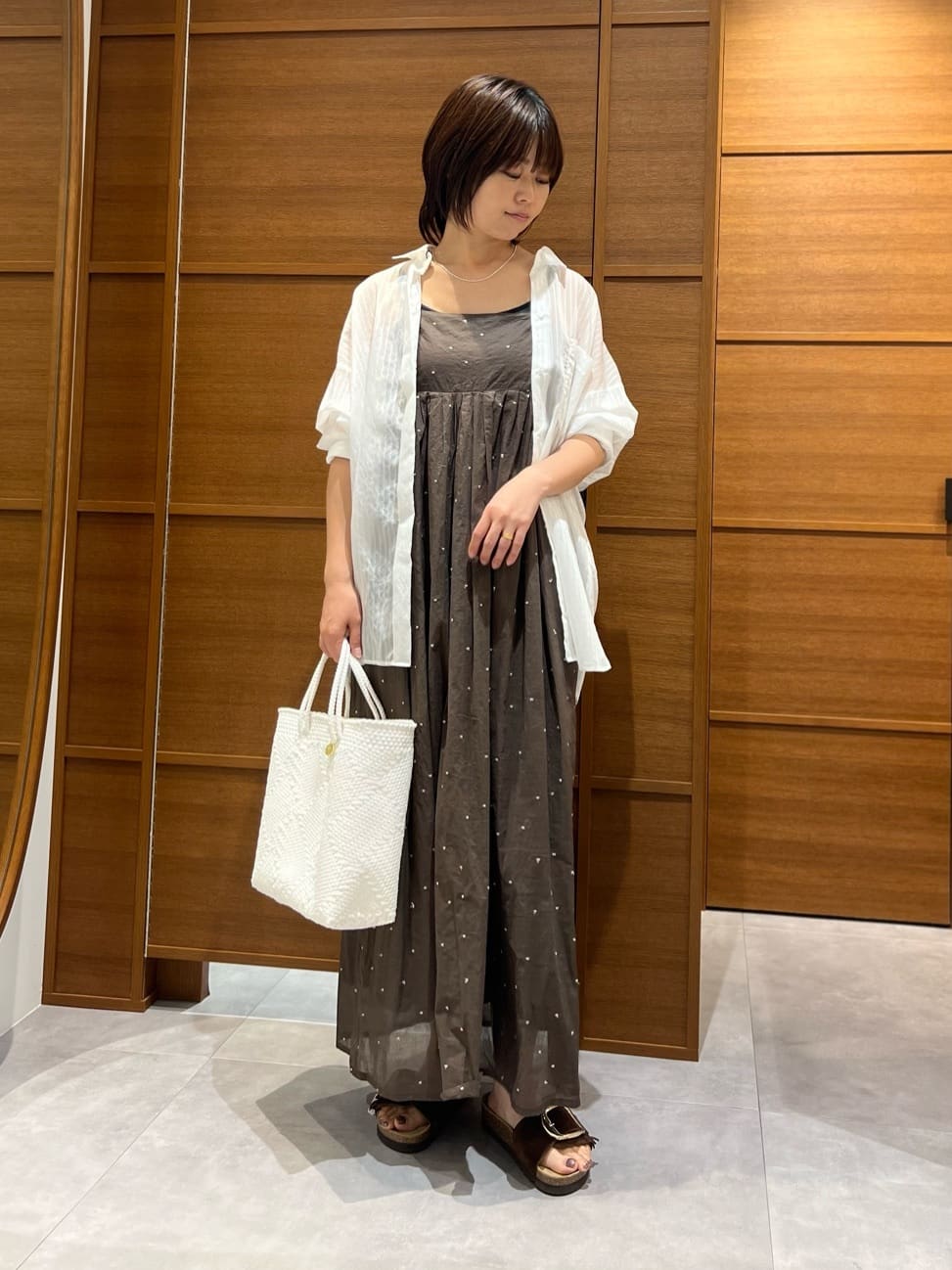 Rouge vif la cle | 【2026SS新作/人気追加】インドドット刺繍キャミ