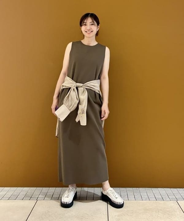 Demi-Luxe BEAMS | コットン 16ゲージ ノースリーブ ワンピース