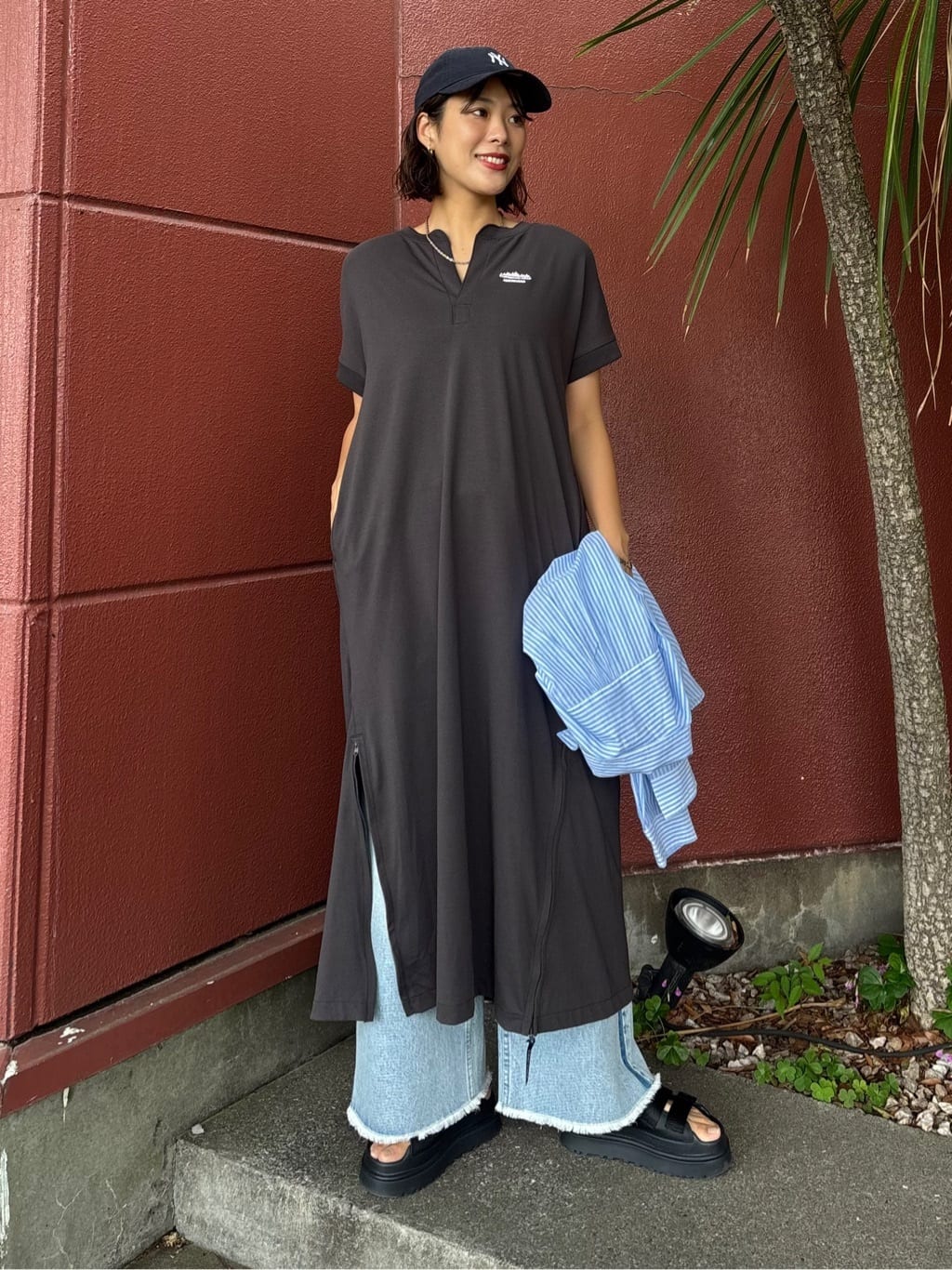 FREAK’S STOREのインド コットンボイル 長袖 シアーシャツ/ストライプシャツ/チェックシャツ/ストライプシャツ 全5色を使ったコーディネートを紹介します。｜Rakuten Fashion(楽天ファッション／旧楽天ブランドアベニュー)7126707