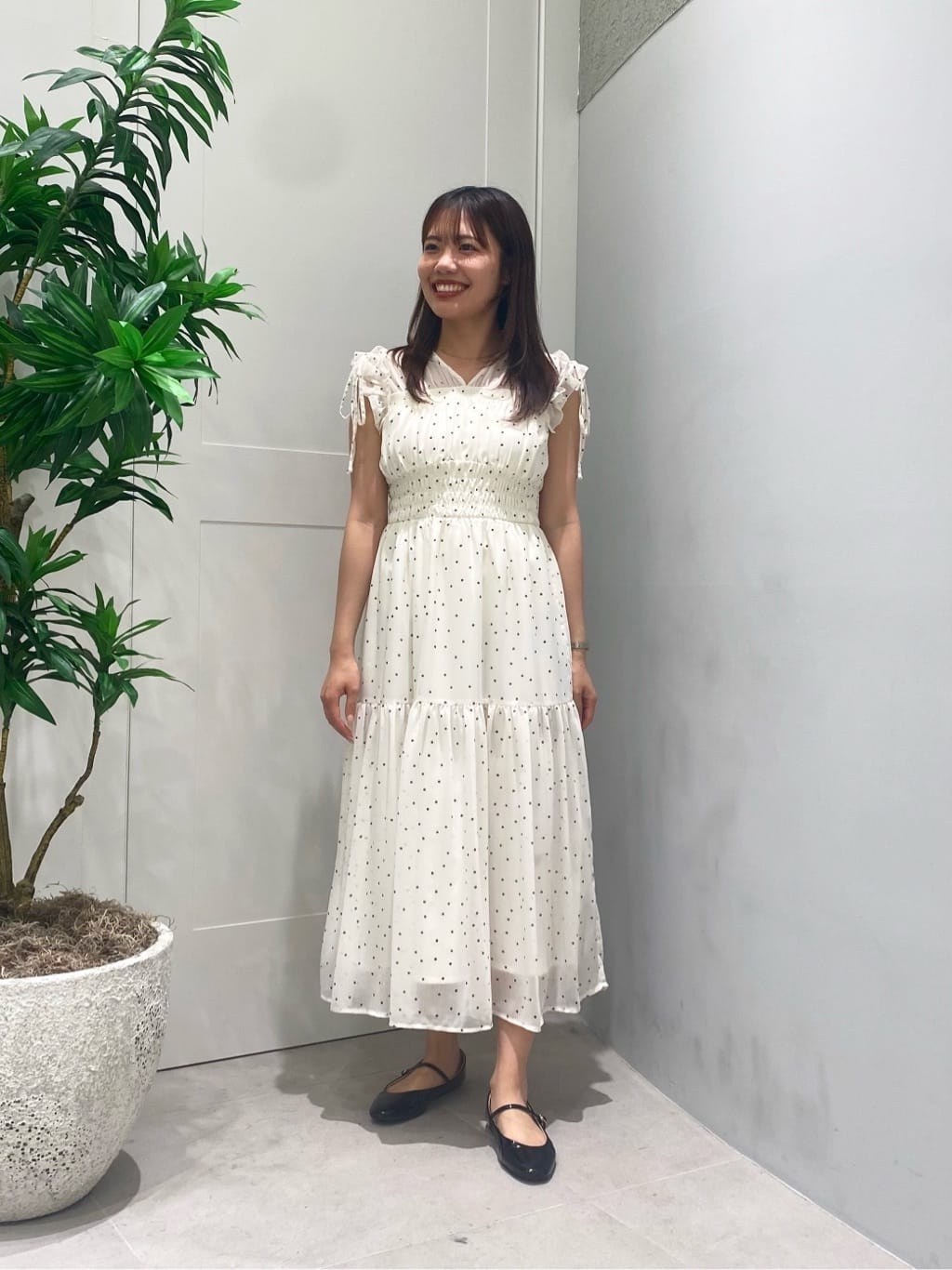 NATURAL BEAUTY BASIC | フリルショルダー楊柳ワンピース | Rakuten