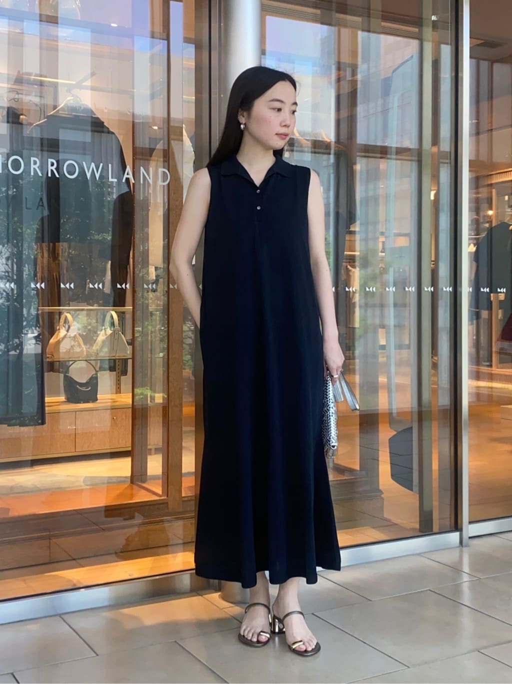 TOMORROWLAND | ドライコットン ポロカラーワンピース | Rakuten
