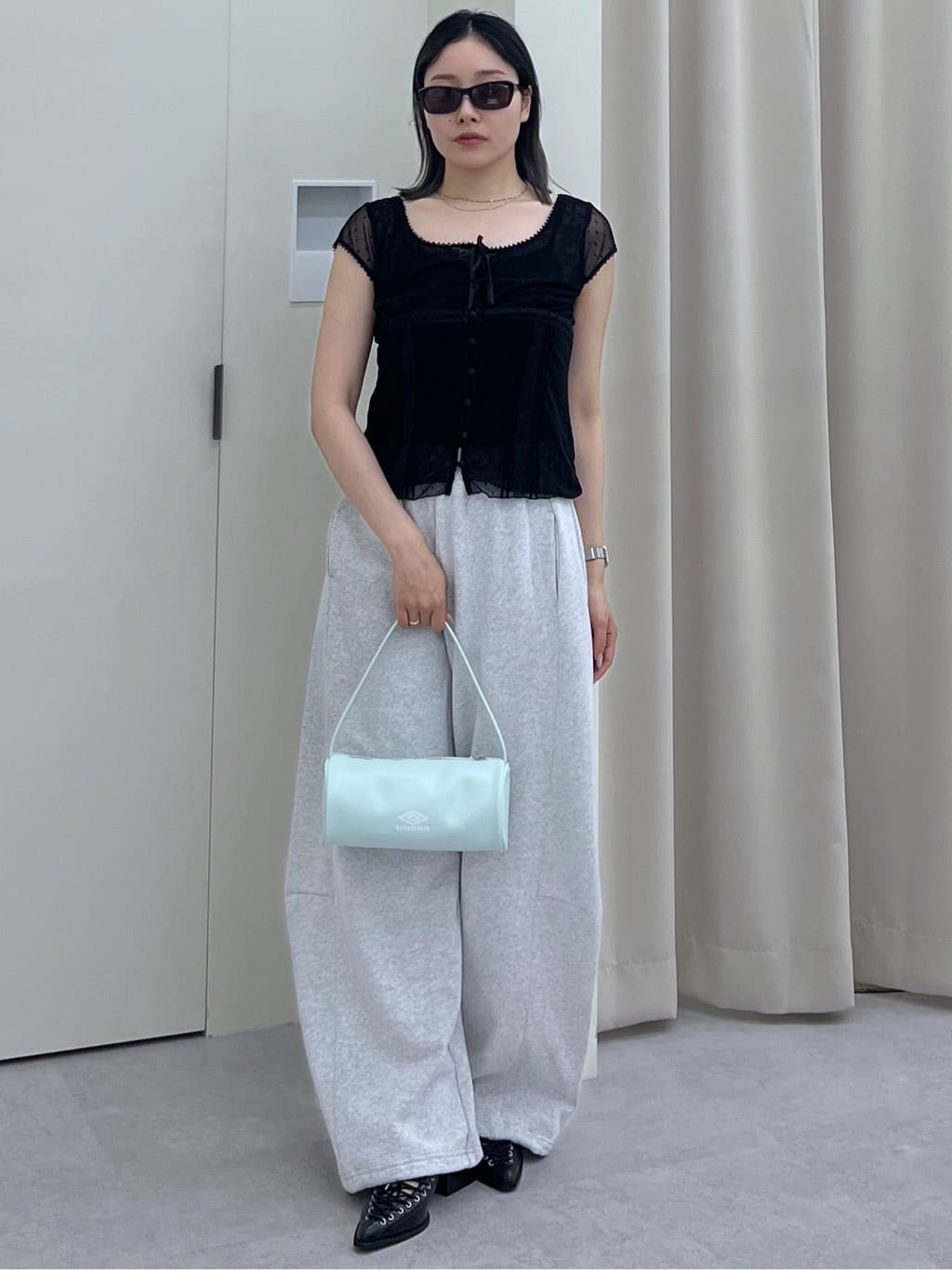 moussy | TULLE PINTUCKブラウス | Rakuten Fashion(楽天ファッション