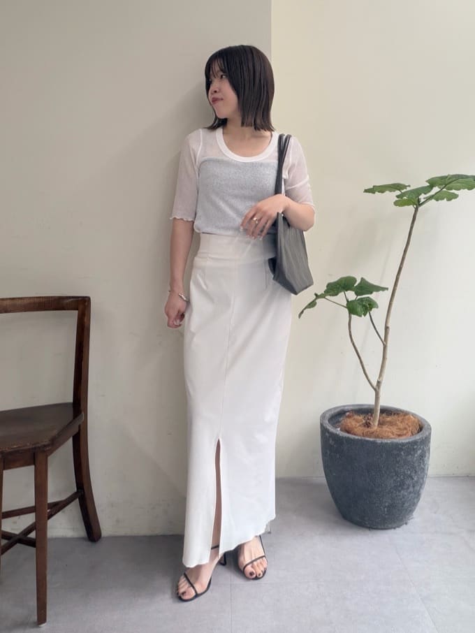 GALLARDAGALANTEの【3サイズ展開】ストレッチマキシタイトスカート2を使ったコーディネートを紹介します。｜Rakuten Fashion(楽天ファッション／旧楽天ブランドアベニュー)7127913