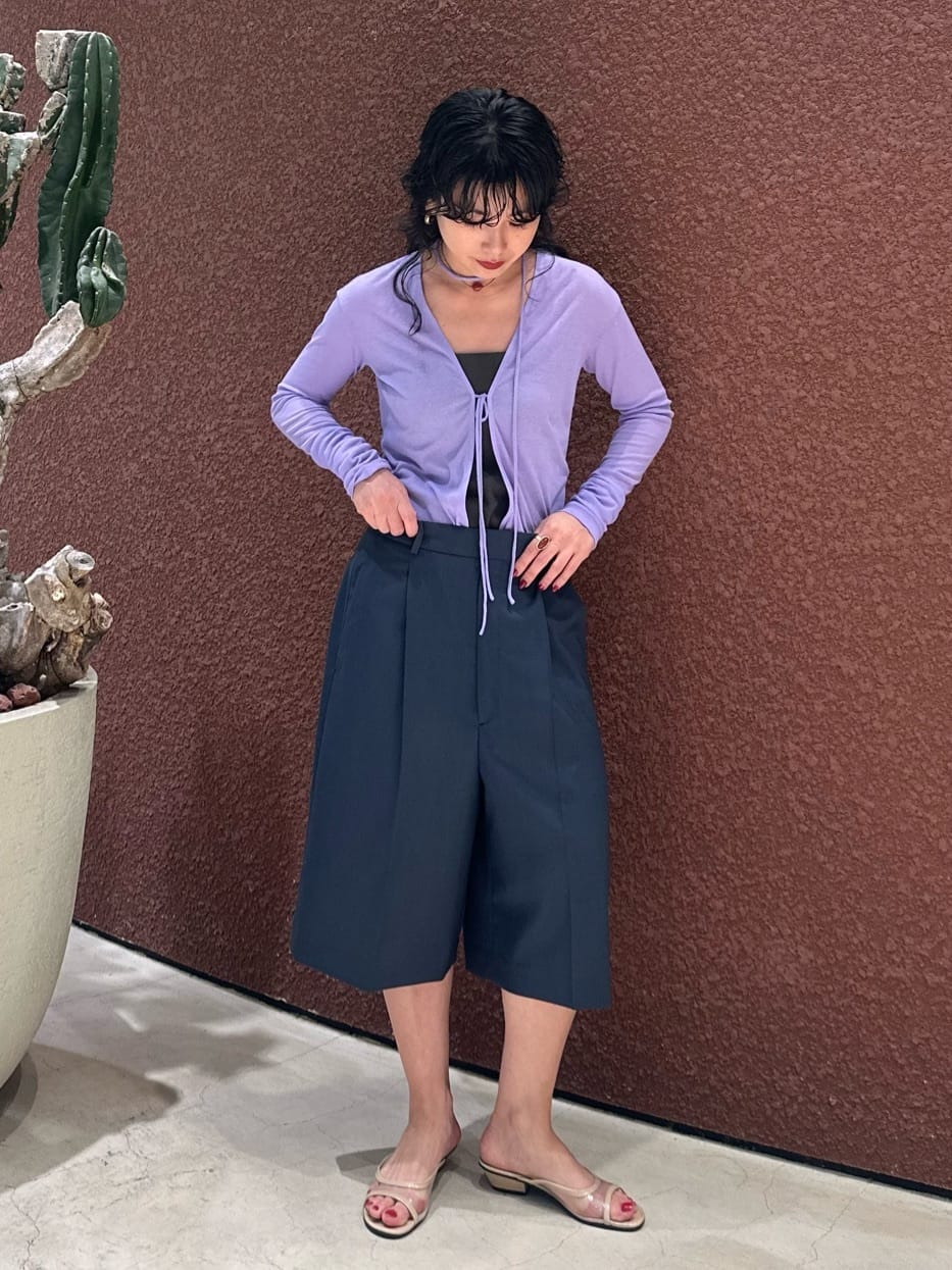 6ROKUセンタークリース ネイビー ショートパンツ 6 パンツ 「6(ROKU