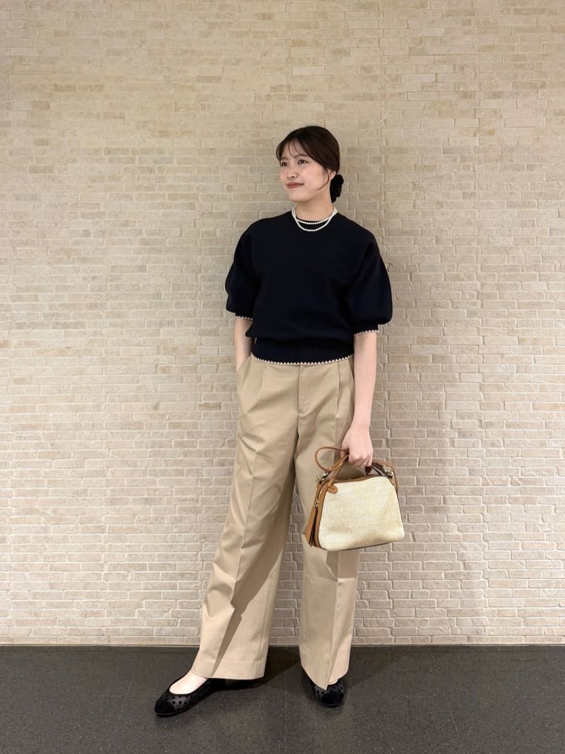 UNITED ARROWS | ハマグリステッチ パフスリーブ ニット