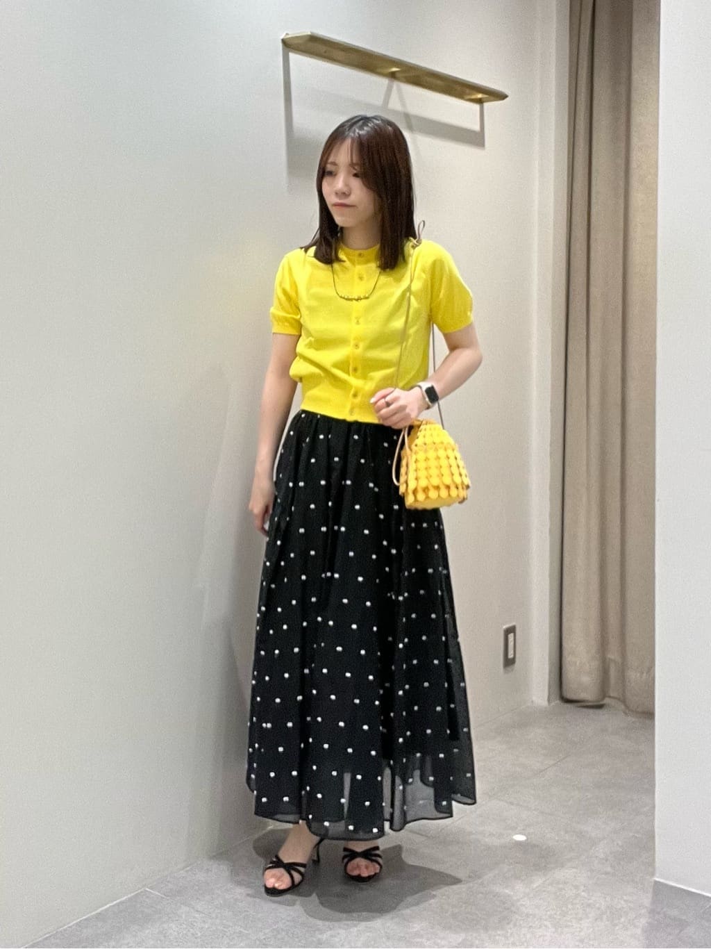 UNITED ARROWS | 2トーン ドット ジャガード フレアスカート | Rakuten