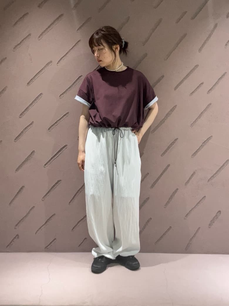 6 roku コットン ドローストリング ショートスリーブ トップス BEAUTY&YOUTH UNITED ARROWS | <6(ROKU)>コットン ドローストリング