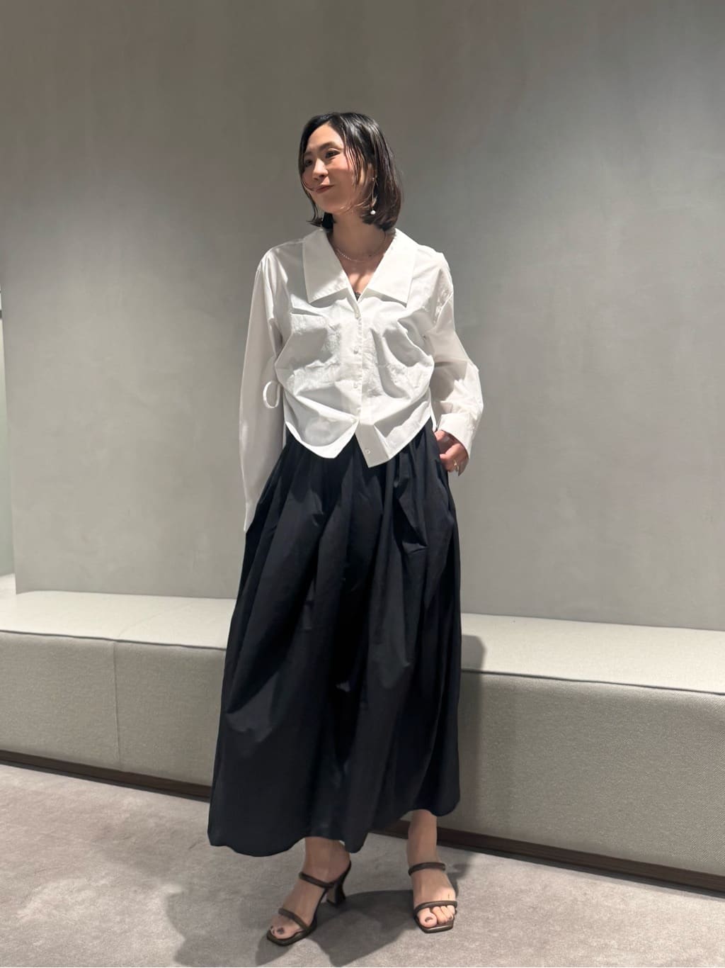 UNITED ARROWS | <AEWEN MATOPH>ナイロンタックコクーンスカート