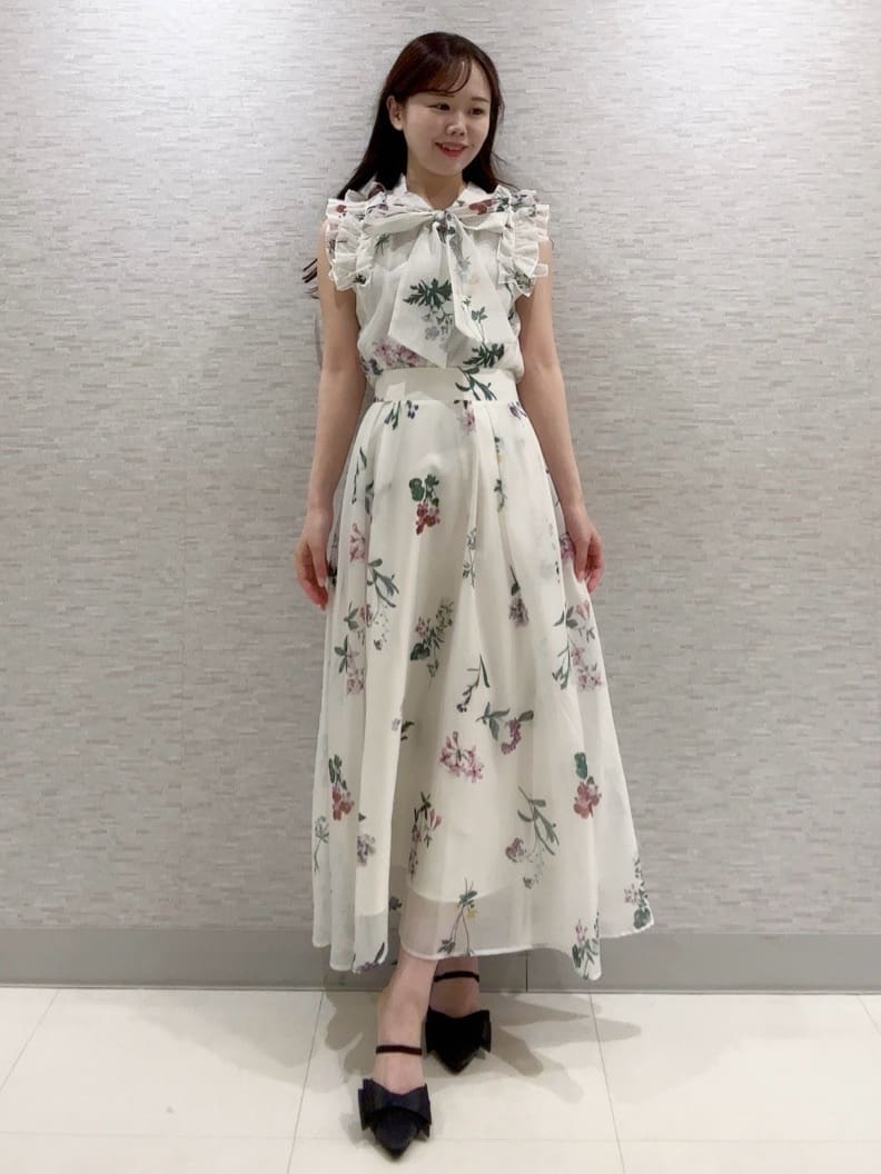 SWINGLE | ボタニカルフレアスカート | Rakuten Fashion(楽天