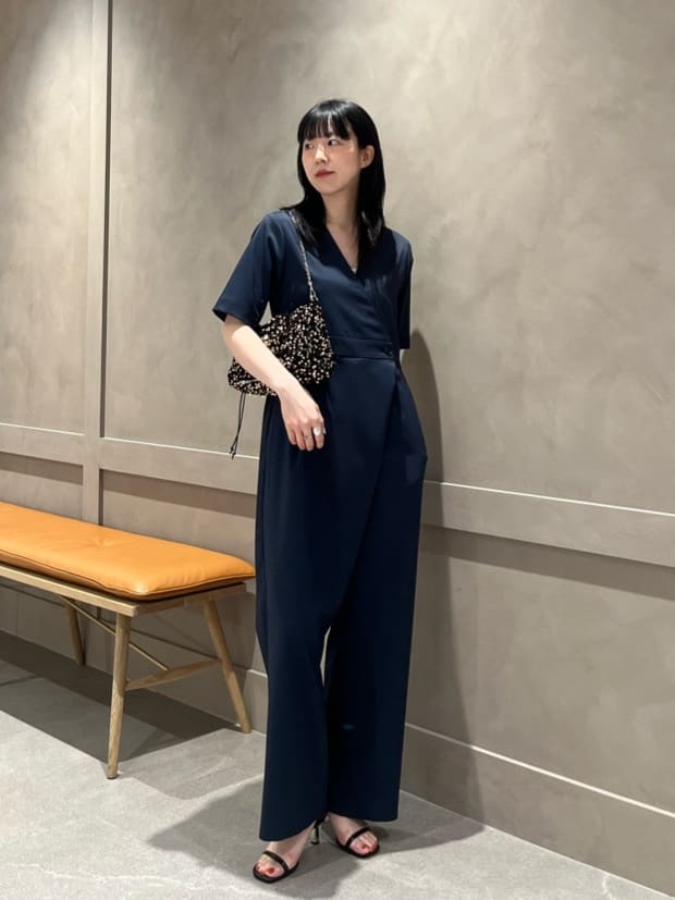＜MARW UNITED ARROWS＞Vネック ラップ オールインワン MARW UNITED ARROWS＞ラップ オールインワン
