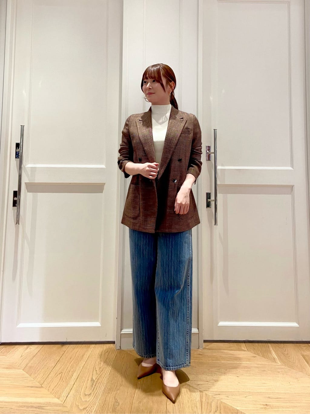 allureville | 【ATELIER Line】デニムバギーパンツ | Rakuten Fashion