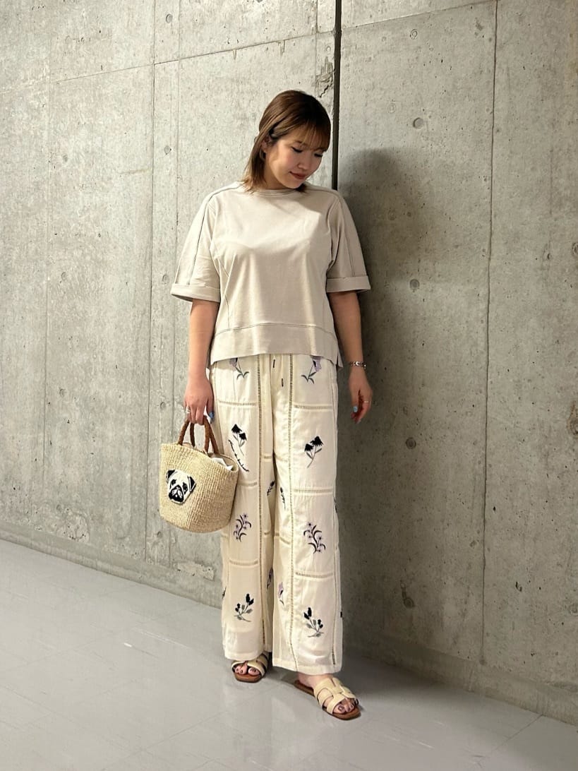 MAYSON GREY | 【40周年限定】パッチワーク刺繍イージーワイドパンツ