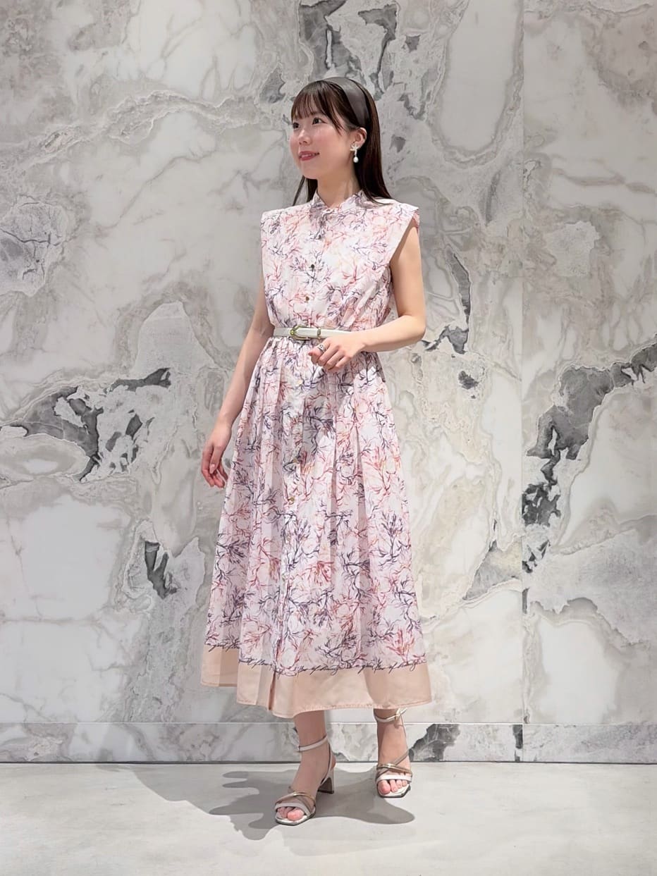 ANAYI | Coral プリントローンシャツフレア ワンピース | Rakuten