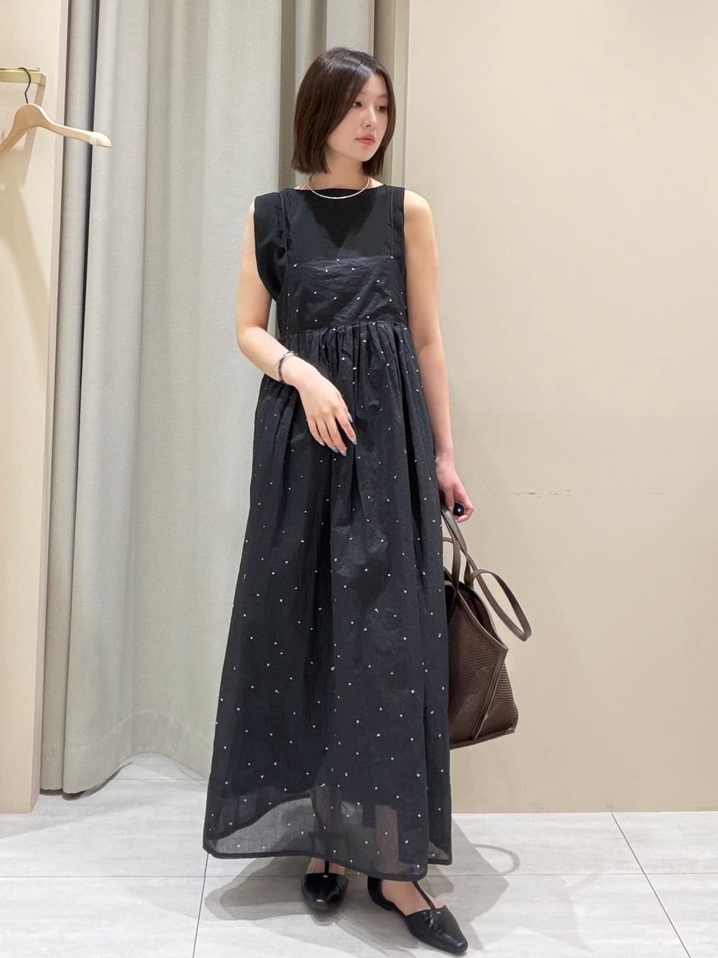 Rouge vif la cle | 【2026SS新作/人気追加】インドドット刺繍キャミ