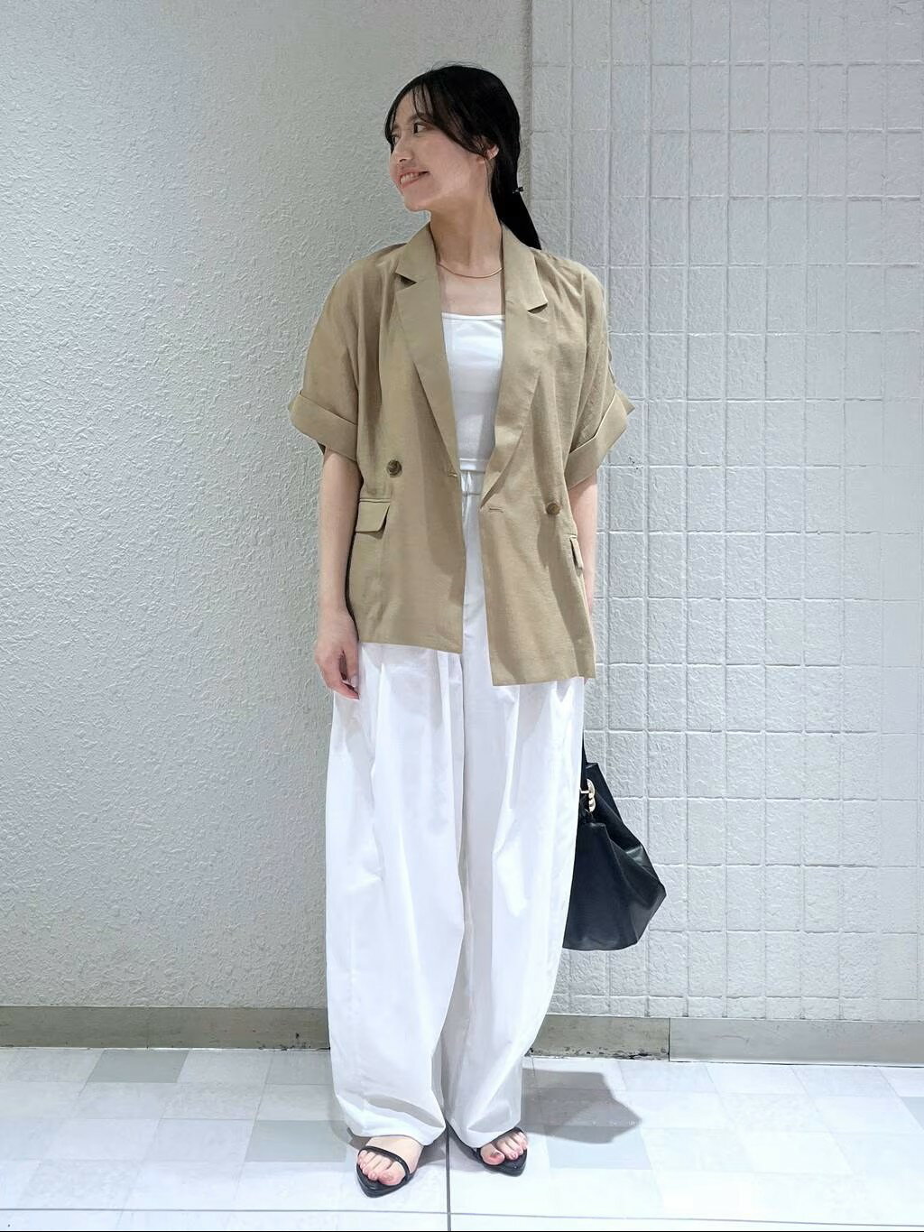 A part by | アセテートリネン半袖ジャケット | Rakuten Fashion(楽天