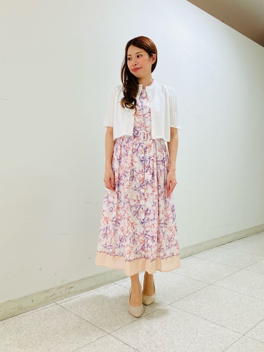 ANAYI | Coral プリントローンシャツフレア ワンピース | Rakuten