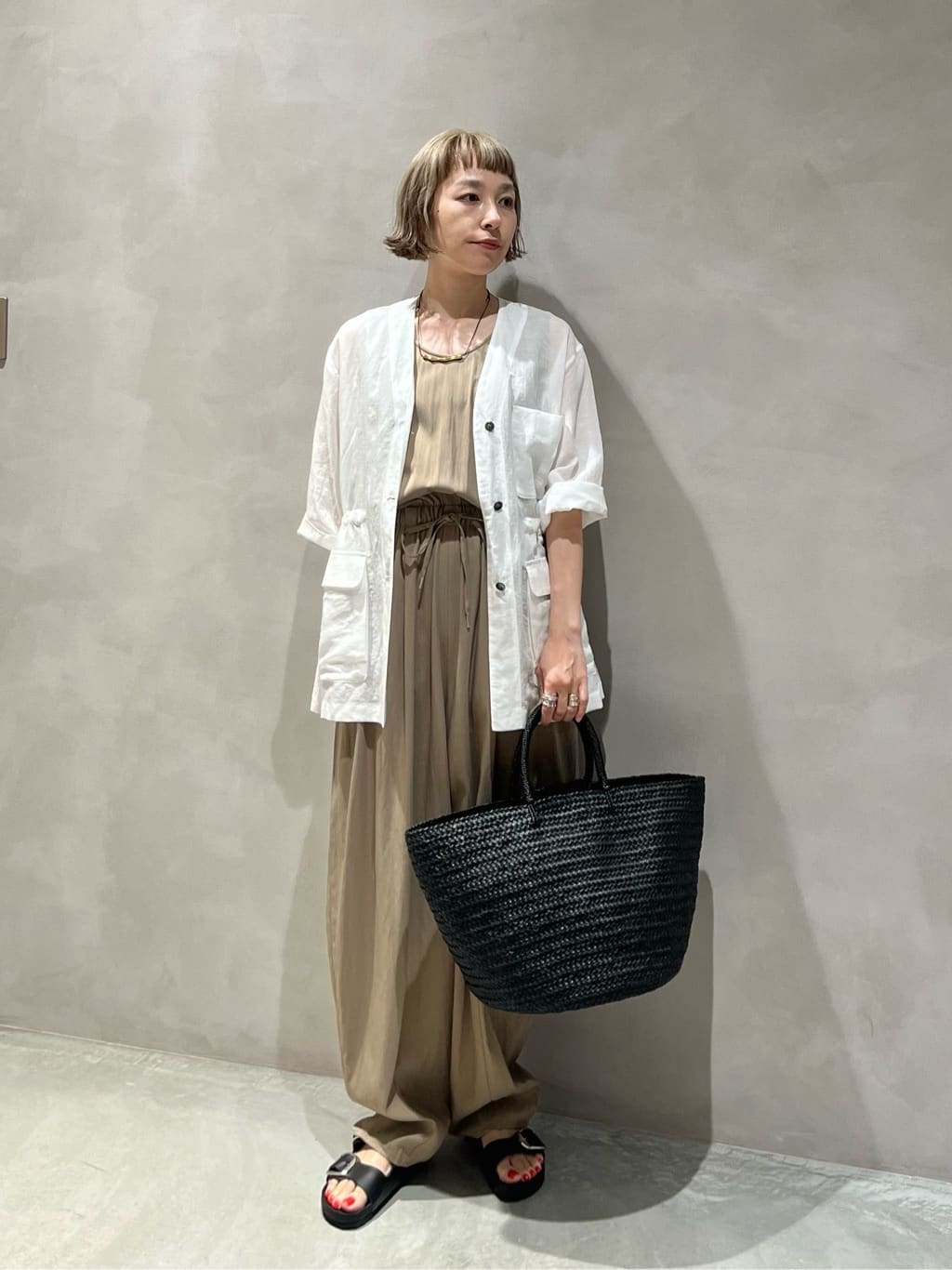 UNITED ARROWS | <conte>シアー Vネック サファリシャツ | Rakuten