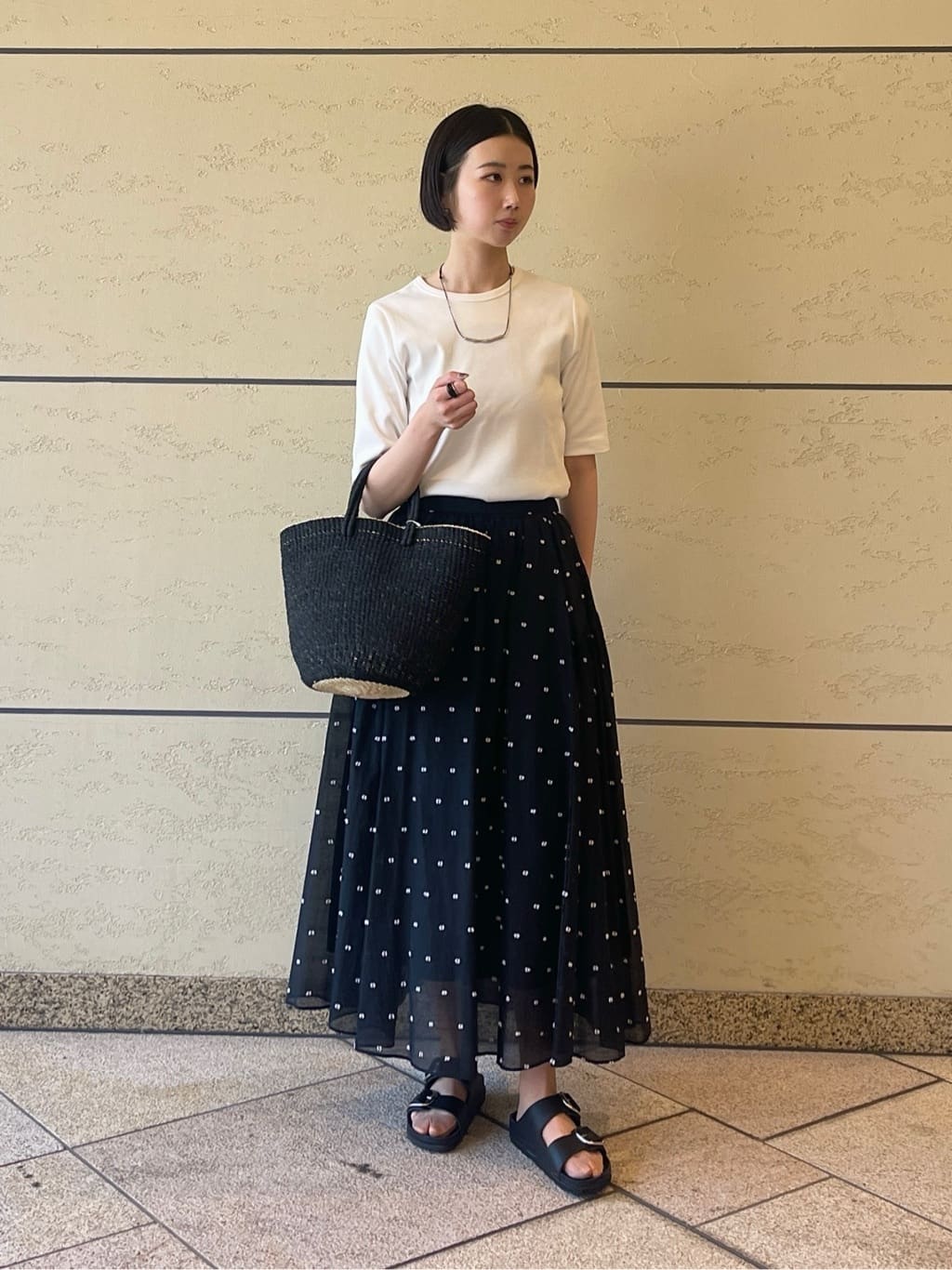 UNITED ARROWS | 2トーン ドット ジャガード フレアスカート | Rakuten