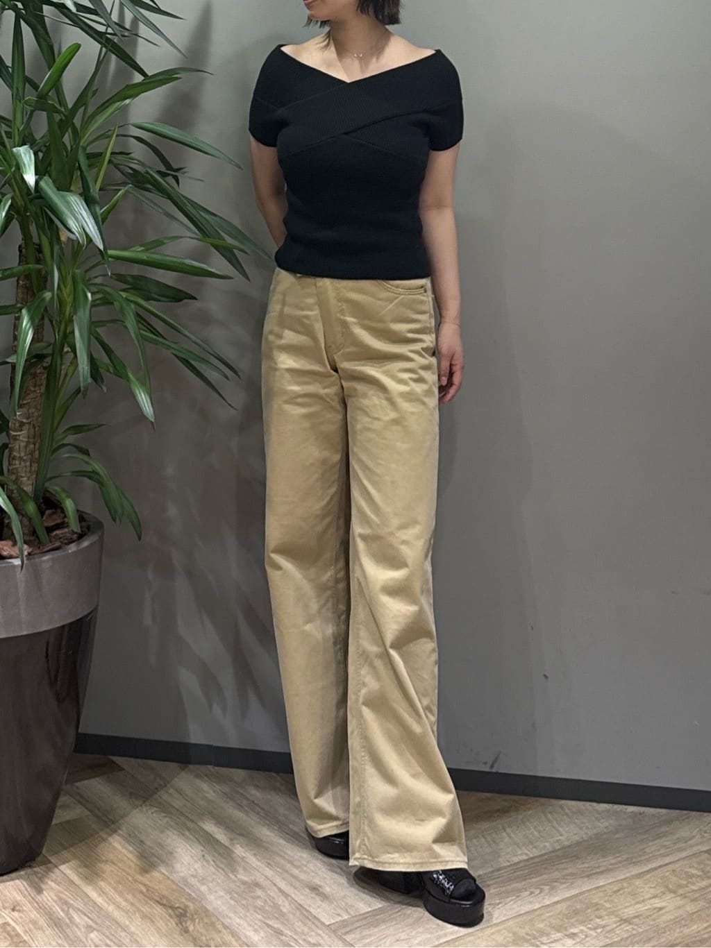 moussy | CROSS CHINO WIDE STRAIGHT | Rakuten Fashion(楽天