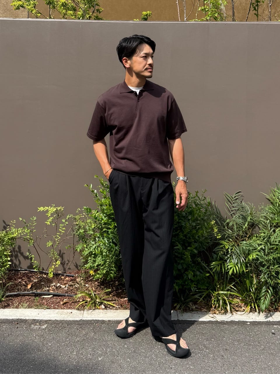 UNITED ARROWS | <District>ウォッシュド トロピカルウール 2プリーツ