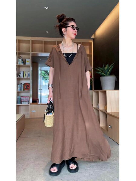 CHIC STYLEのレーヨン麻2WAYフレンチスリーブマキシワンピース<大きいサイズ有>シックスタイルを使ったコーディネートを紹介します。｜Rakuten Fashion(楽天ファッション／旧楽天ブランドアベニュー)7139989