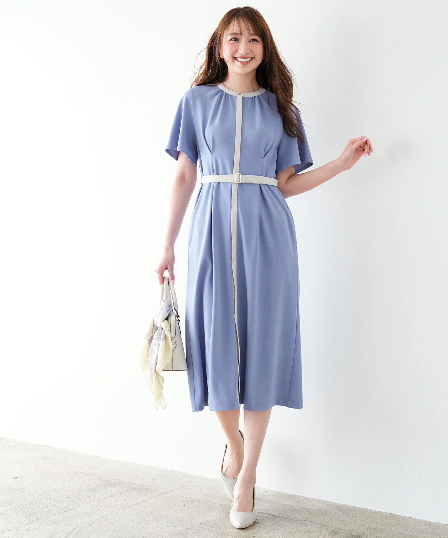ANY SIS | 2WAY バイカラー ワンピース | Rakuten Fashion(楽天