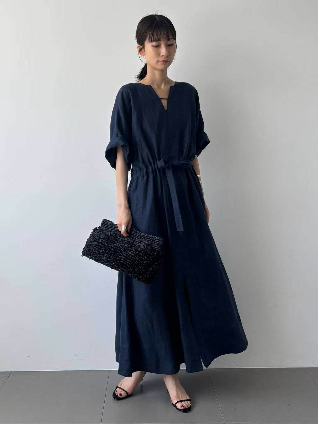 Chaos リネン麻100% オーバーサイズ 日本製 ネイビー 未使用に近い美品 Chaos | マーラリネンワンピース | Rakuten Fashion(楽天ファッション