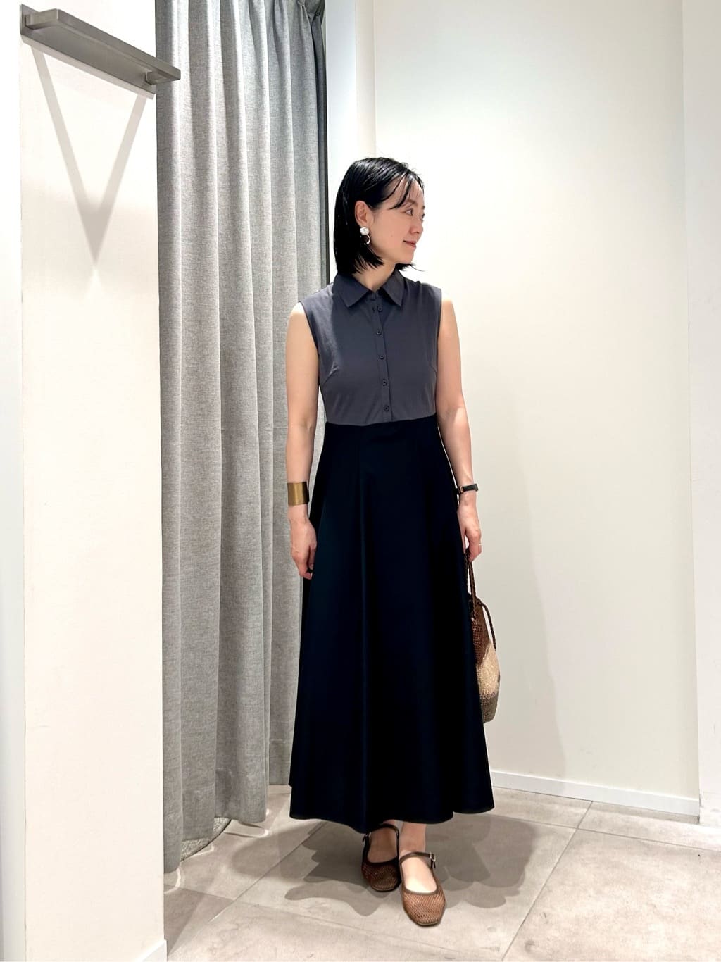 NATURAL BEAUTY BASIC | ポロカラードッキングワンピース | Rakuten
