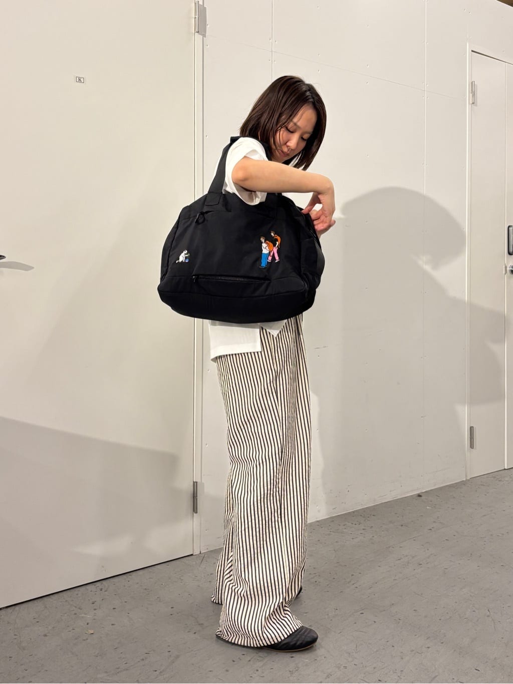 ear PAPILLONNERの【KEN NAKAYAMA×ear】コラボボストンバッグを使ったコーディネートを紹介します。｜Rakuten Fashion(楽天ファッション／旧楽天ブランドアベニュー)7143771