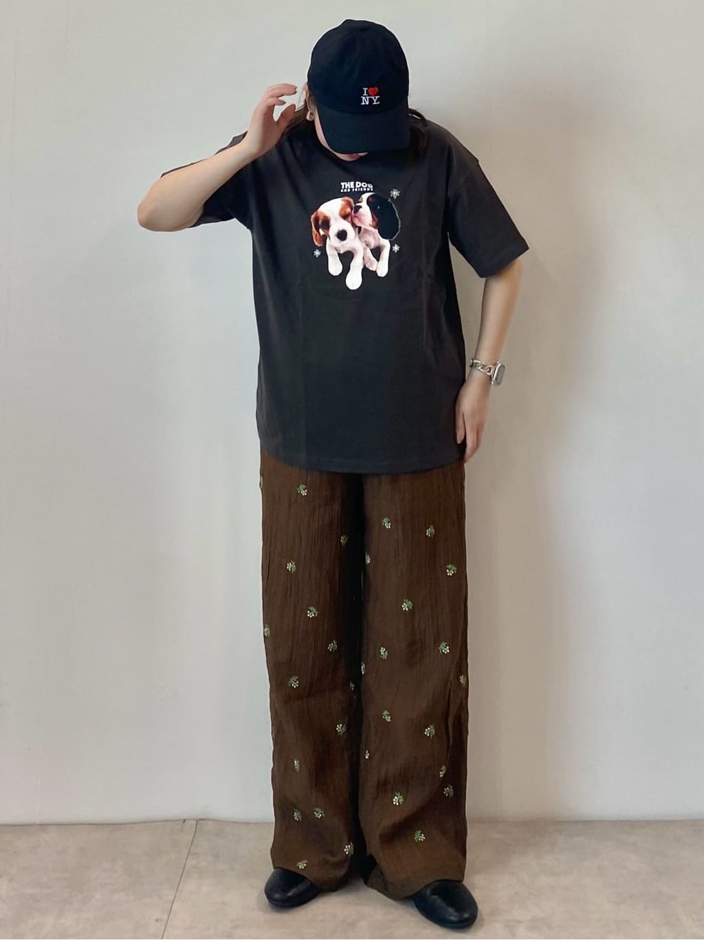 FREAK'S STORE | 限定展開 シアー小花柄刺繍ルーズパンツ | Rakuten