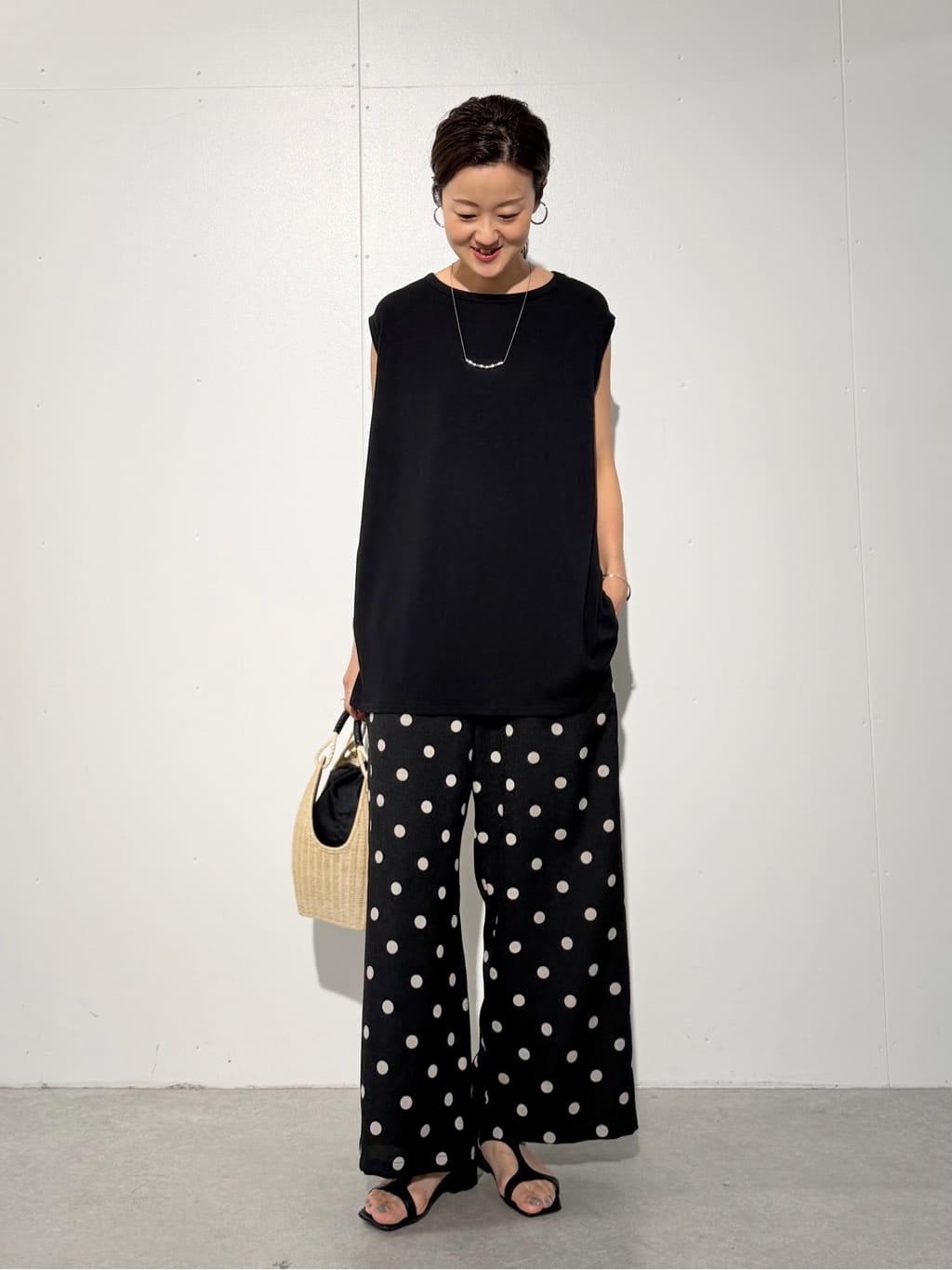 BEARDSLEY | ドットプリントパンツ | Rakuten Fashion(楽天