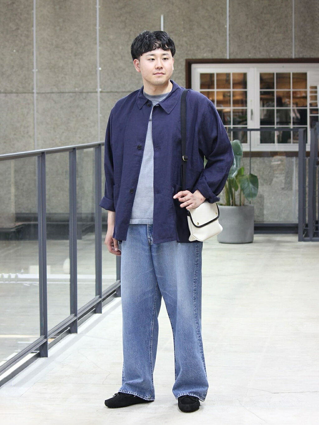 クロスリー リネンジャケット カバーオール S ネイビー イタリア製 シャツ Bshop | ORCIVAL | リネン カバーオールシャツ MEN | Rakuten Fashion