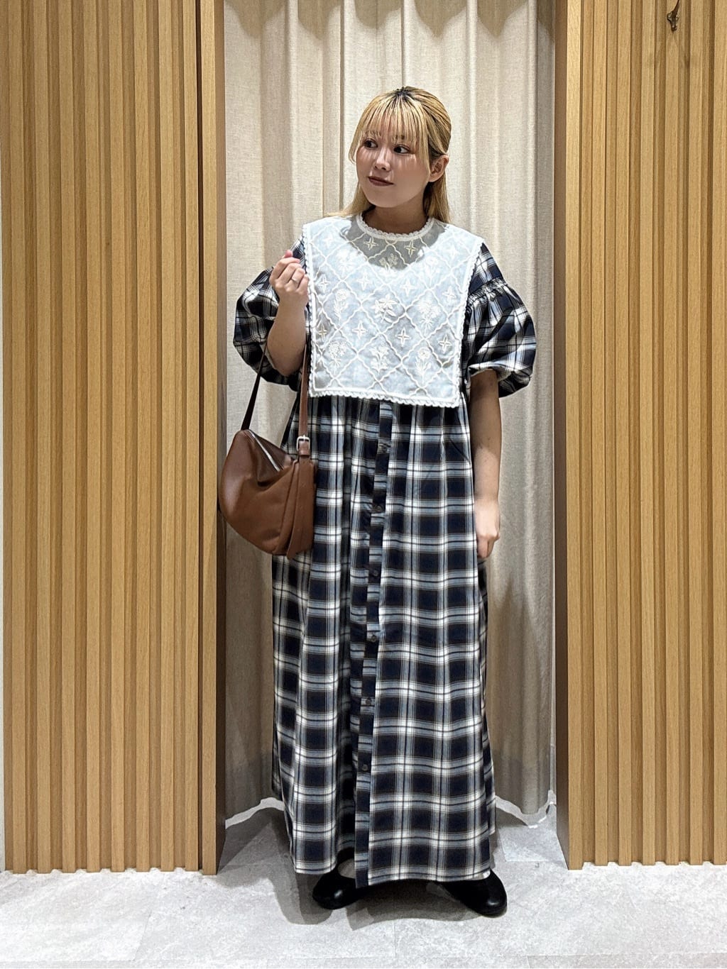 Samansa Mos2 | 【WEB限定 Sサイズ】メッシュ花刺繍ベスト付き