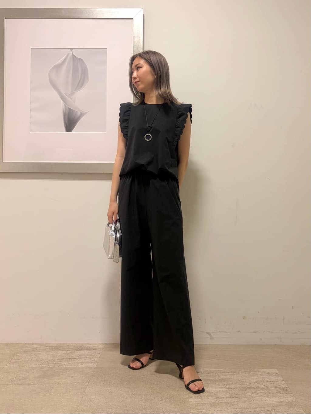 UNITED ARROWS | スカラップ フリル オールインワン パンツ -はっ水 UV