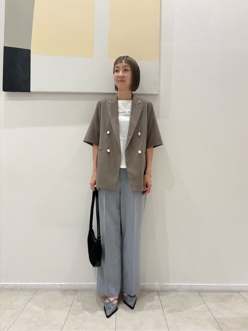 UNITED ARROWS LTD. OUTLETのライトツイル ダブル ハーフスリーブ 