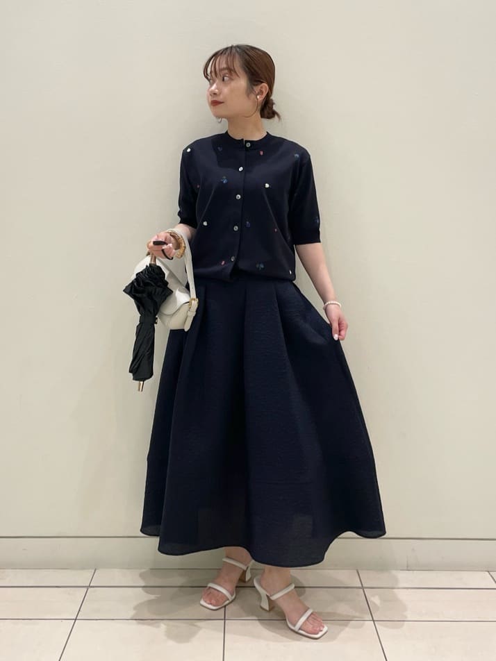 UNITED ARROWS | オーガンジー ジャガード フレアスカート
