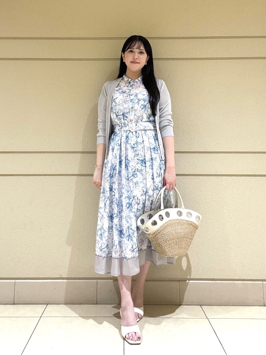 ANAYI | Coral プリントローンシャツフレア ワンピース | Rakuten