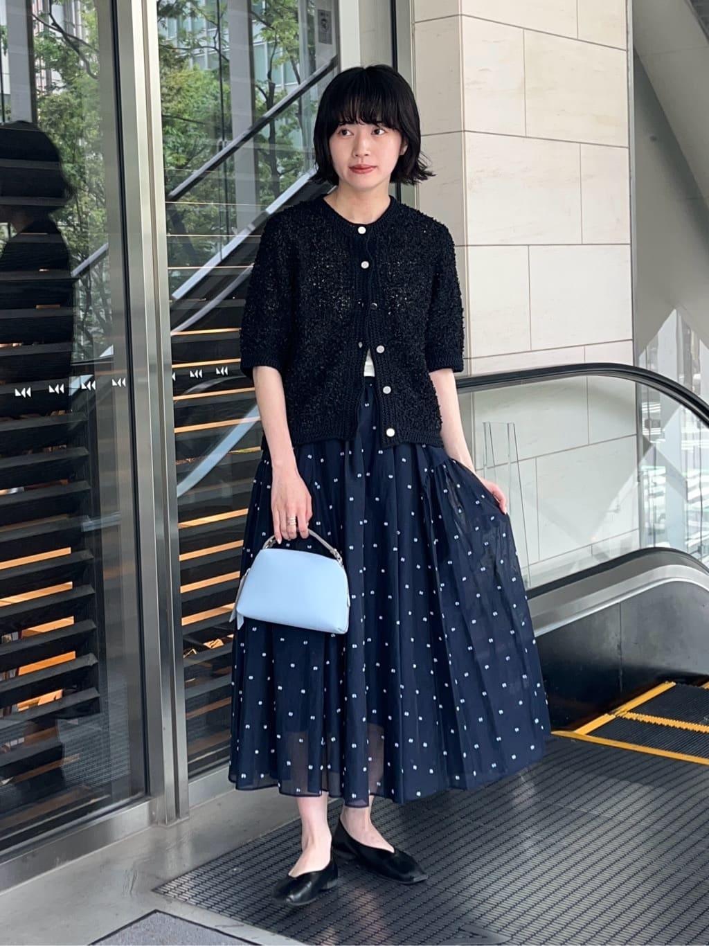 UNITED ARROWS | 2トーン ドット ジャガード フレアスカート | Rakuten