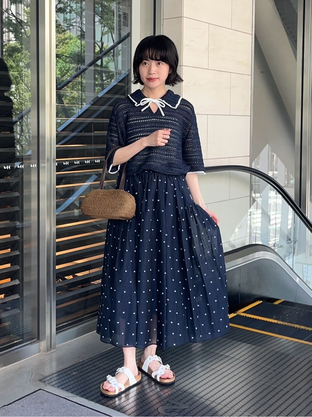 UNITED ARROWS | 2トーン ドット ジャガード フレアスカート | Rakuten