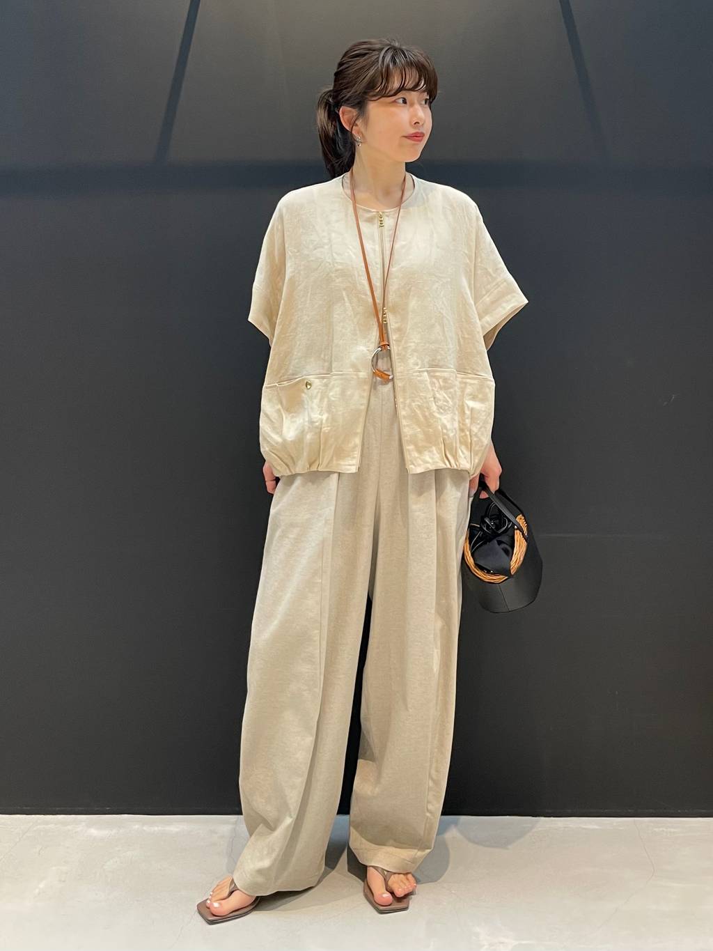 Curensology | フレンチリネンジップブラウス | Rakuten Fashion(楽天