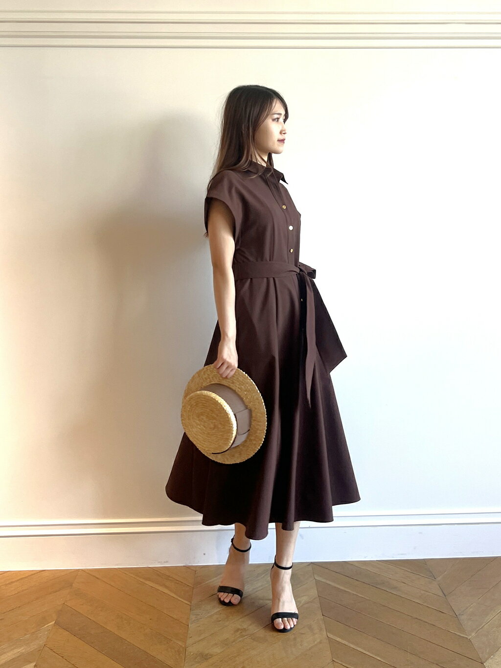 allureville | サッカーウエストリボンシャツワンピース | Rakuten