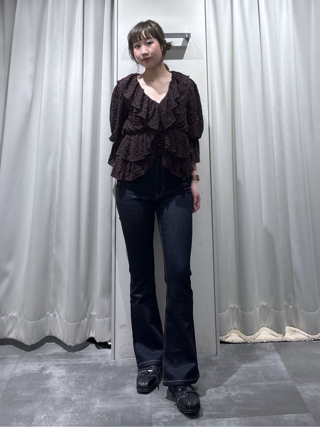 SLY | CUT LACE RUFFLE ブラウス | Rakuten Fashion(楽天ファッション