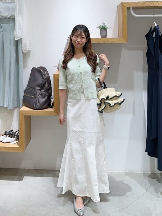 natural couture | 前あき風レースニット | Rakuten Fashion(楽天