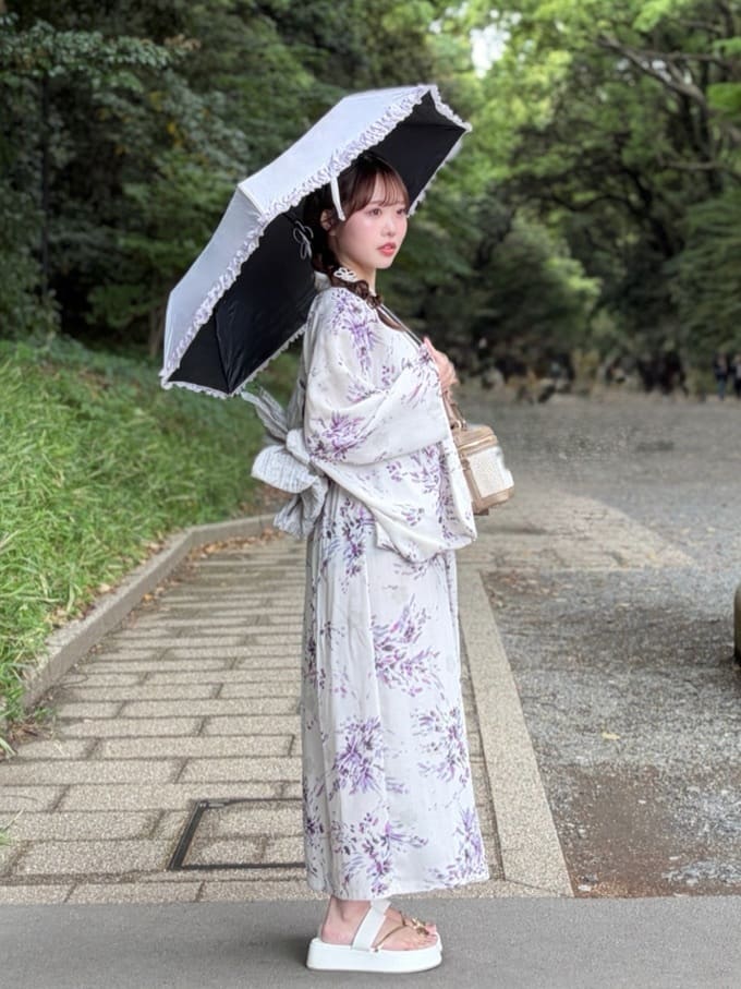 natural couture セパレート 浴衣 MARY QUANTコラボ〉セパレートスカート浴衣 | natural couture