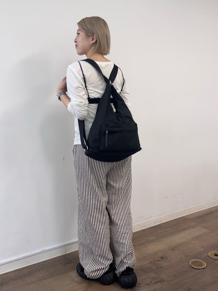 ear PAPILLONNERの【Utaha企画】撥水 3WAYリュックを使ったコーディネートを紹介します。｜Rakuten Fashion(楽天ファッション／旧楽天ブランドアベニュー)7158414