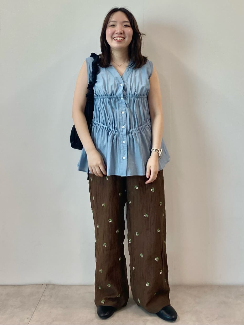 FREAK'S STORE | 限定展開 シアー小花柄刺繍ルーズパンツ | Rakuten